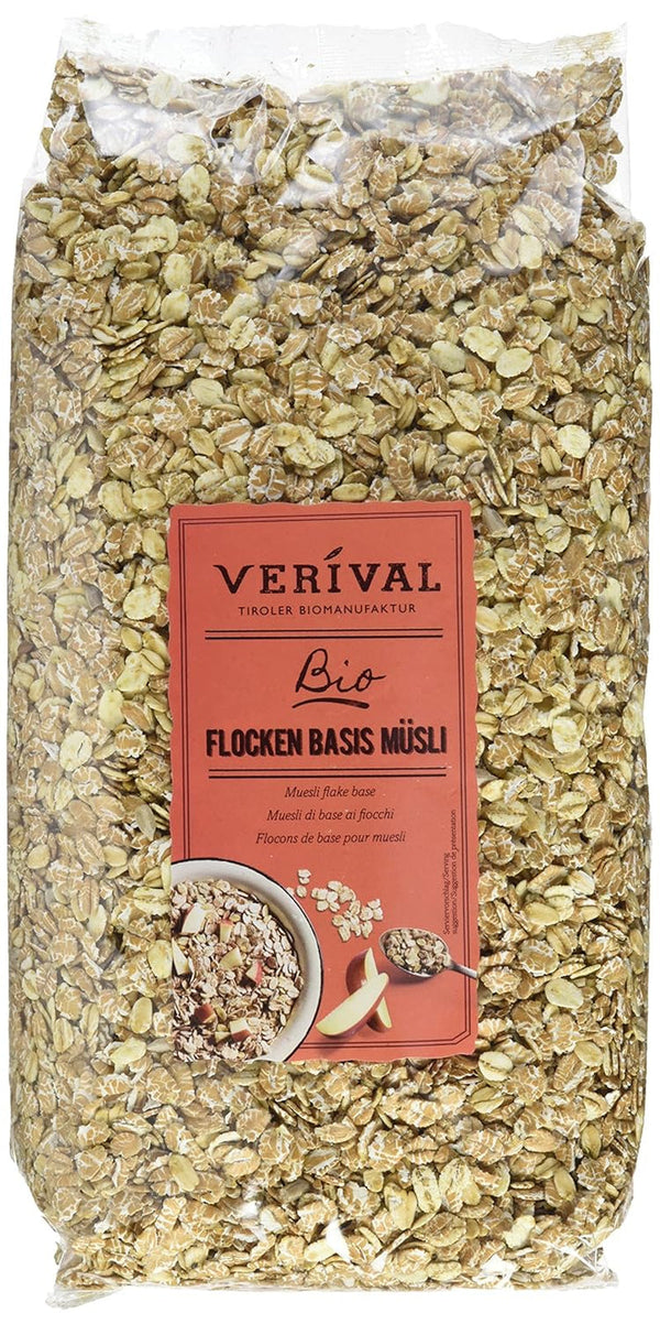Verival Flocken Basis Müsli - Bio, 6Er Pack (6 X 1 Kg) Cereale Naty Shop Default Title