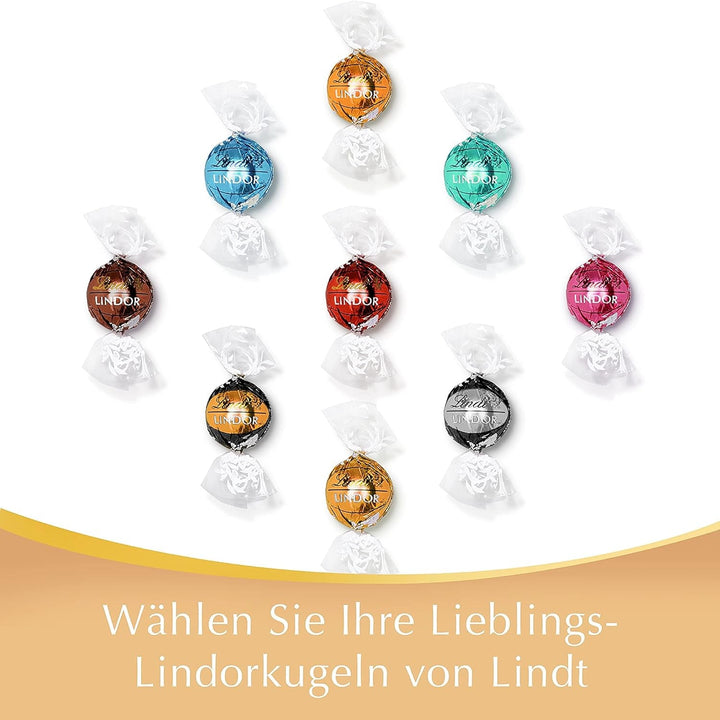 Mix de sfere din ciocolata Lindt LINDOR, 137 grame Bomboane de Ciocolata Naty Shop