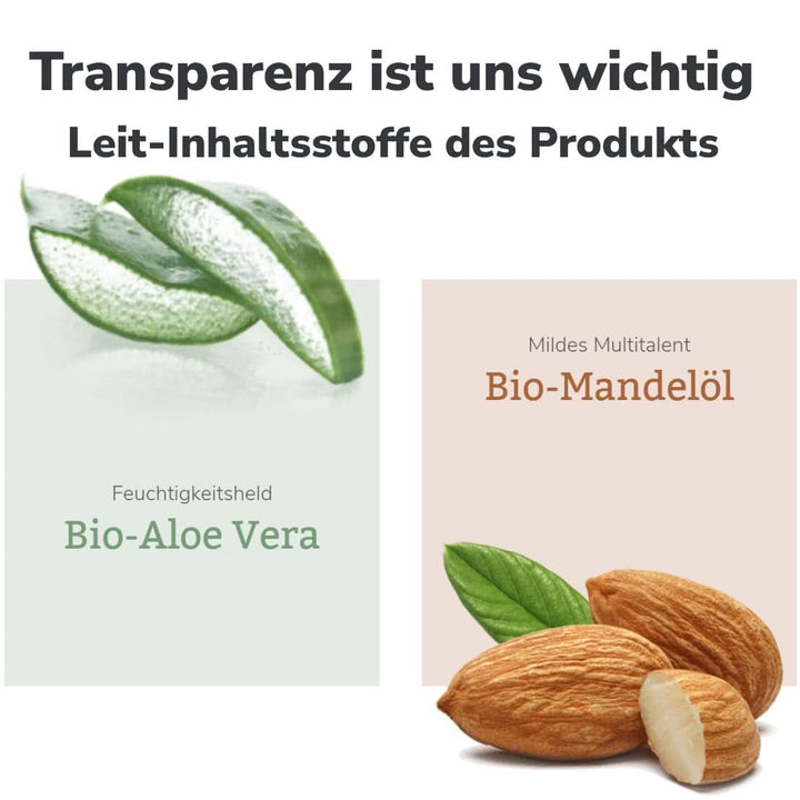 Lavera Basis Sensitiv, îngrijire intensivă pentru pielea uscată cu Aloe Vera si ulei de migdale, 150 ml Naty Shop