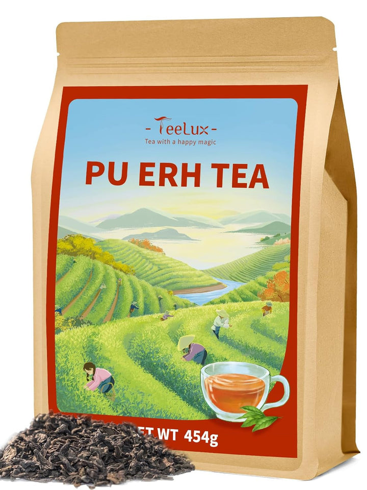 Ceai verde premium Teelux vrac 200 g din China, vegan, răcoritor, bogat în antioxidanți, ceai verde natural pur, frunze de ceai vrac