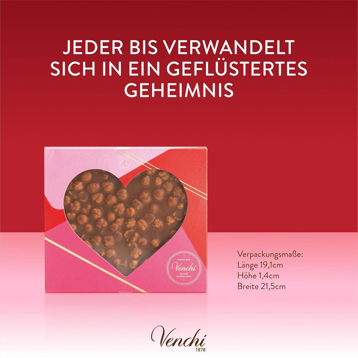 Venchi – Brutto&Buono, Ciocolata cu Lapte, Fara Gluten, Colectie de Ziua Indragostitilor, 300 grame Bomboane de Ciocolata Naty Shop