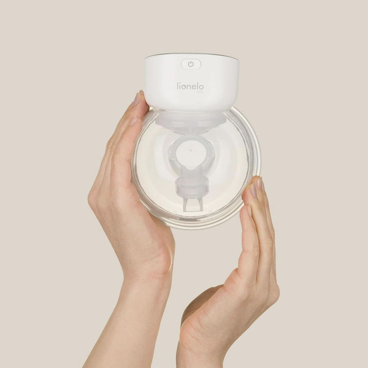Pompă electrică simplă pentru lapte matern LIONELO Fidi Free 180 ml, pompă portabilă cu 2 faze, economie de energie 9 nivele, 3 dimensiuni de pâlnii din silicon Timer Accesorii Hrana si Alaptare Bebe Naty Shop