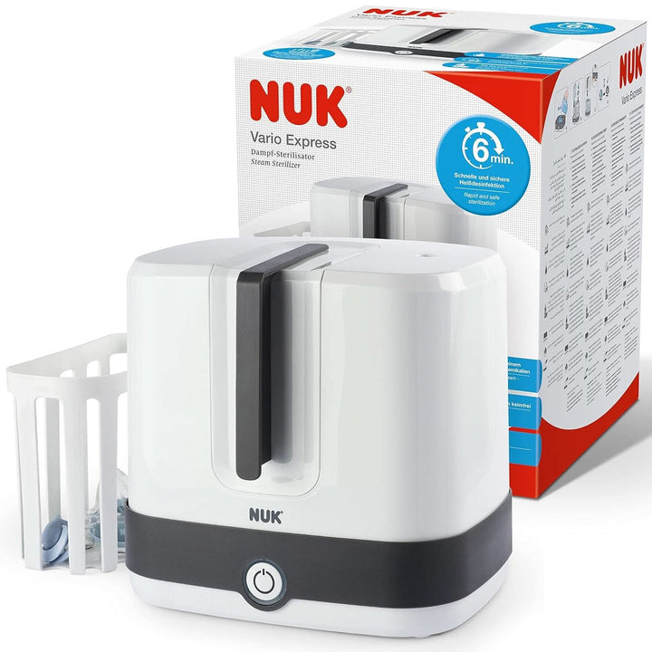 Set pompa de san manuala NUK, Pernă moale din silicon, 2 biberoane perfect combinate, 150 ml Accesorii Hrana si Alaptare Bebe Naty Shop Flaschensterilisator