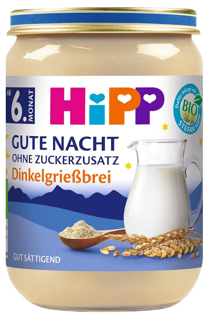 Hipp 7-Korn, pachet de 6 (6 X 190 G) Mama si Copilul Naty Shop 6 x 190 grame Terci de semolă de spelta