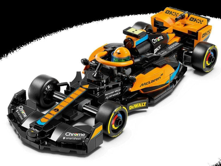 LEGO Speed Champions Mclaren Formula 1 mașină de curse 2023, jucărie pentru copii cu vârsta de peste 9 ani, băieți și fete cărora le place să se joace independent, model de vehicul construibil, decor pentru camera copiilor 76919 Seturi de constructie Besuche den LEGO-Store