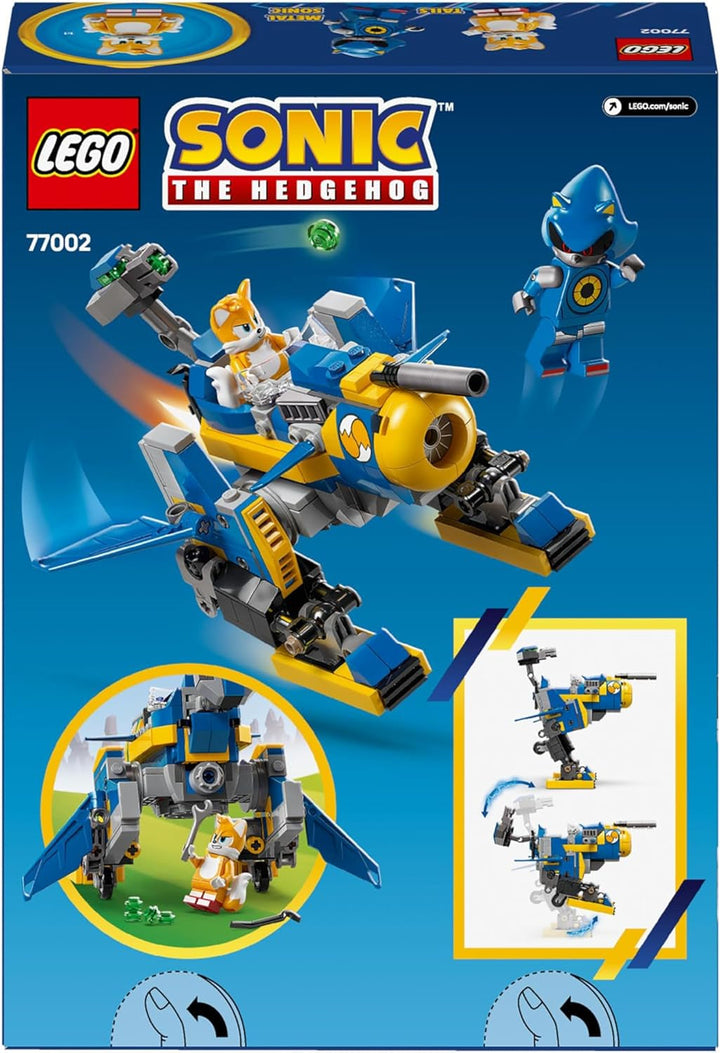 LEGO Sonic the Hedgehog Cyclone Vs. Metal Sonic - Jucărie Mechs de colecționat cu 2 minifigurine de jocuri video - Idee de cadou pentru băieți și fete de la 8 ani și adolescenți fani ai jocurilor 77002 Seturi de constructie Besuche den LEGO-Store