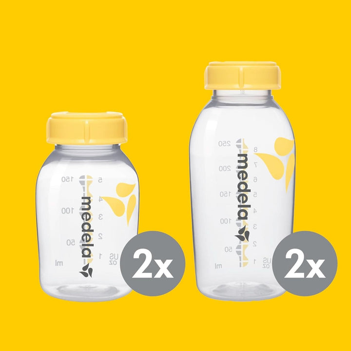 Medela Store & Feed Set | Sticle pentru depozitarea laptelui matern, tetină Calma, pungă pentru lapte matern | Fără Bpa Accesorii Hrana si Alaptare Bebe Naty Shop