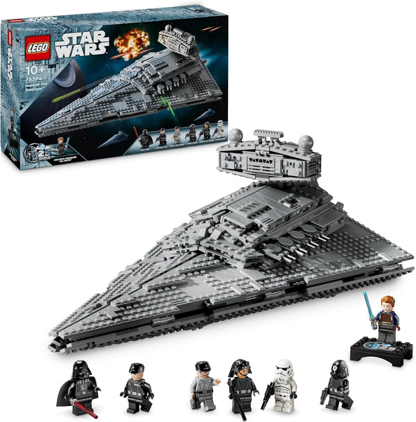 LEGO Star Wars Imperial Star Destroyer, Set navă stelară, Jucărie de construcție, Playset cu Darth Vader și Cal Kestis, Cadou de ziua de naștere pentru băieți, fete și fani 75394 Seturi de constructie Besuche den LEGO-Store Titlu implicit