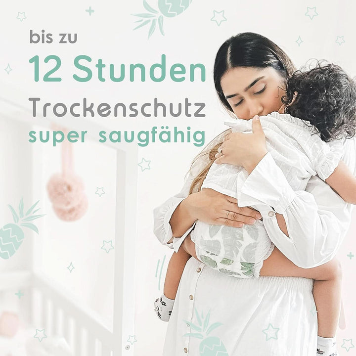 Scutece Pureborn Baby Premium Pantaloni, protectie optima zi si noapte, testate dermatologic, ultra moi, prietenoase cu pielea Mama si Copilul Naty Shop