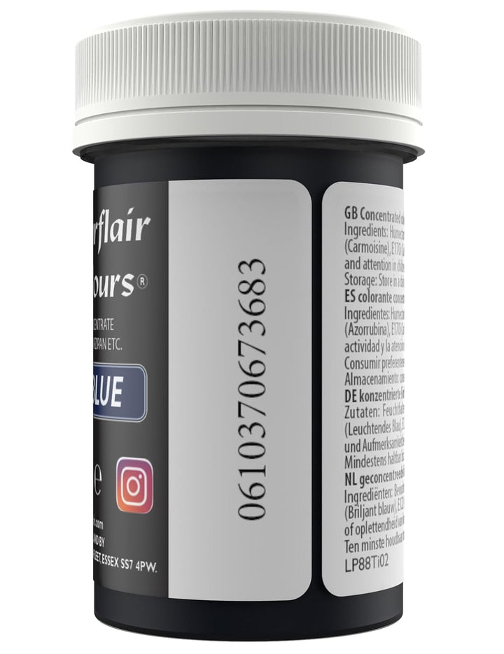 Sugarflair Lebensmittelfarbe Pasta Pastel Aztec Blue, Pasta Lebensmittel Farbe Für Fondant Und Marzipan, Spectral Concentrated Paste Colours - 25G Coloranti Alimentari Naty Shop