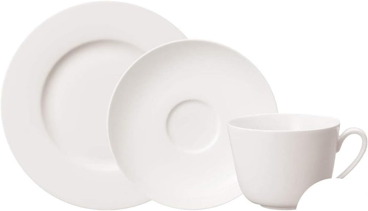 Villeroy & Boch – Twist White Geschirrset 30 Teilig Für 6 Personen, Spülmaschinenfest, Mikrowellensicher, Teller Set, Geschirr, Tafelservice, Kombiservice, Modernes Service Aus Porzellan Seturi vesela masa Naty Shop Kaffee-Set