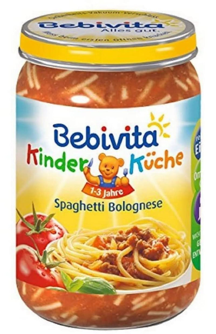 BebiVita, Spaghetti Bolognese, set 6 x 250 grame Mama si Copilul Naty Shop 6 x 250 grame Spaghetti Bolognese