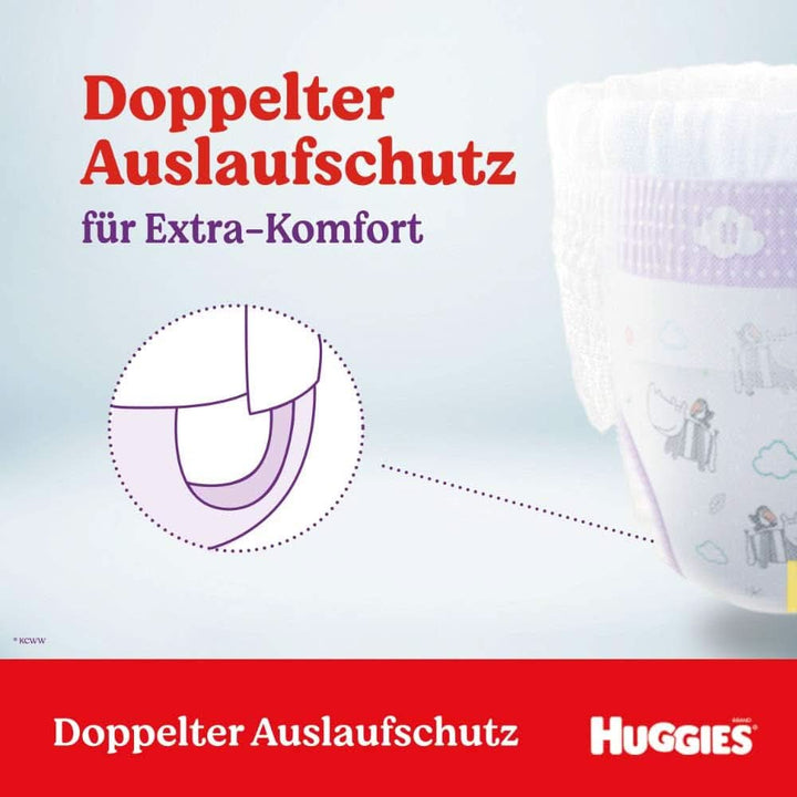 Huggies Ultra Comfort Pants mărimea 4, 9 - 14 kg, Pentru copii activi, Cu indicator de umezeală și tehnologie cloud waistband, 144 scutece Mama si Copilul Naty Shop