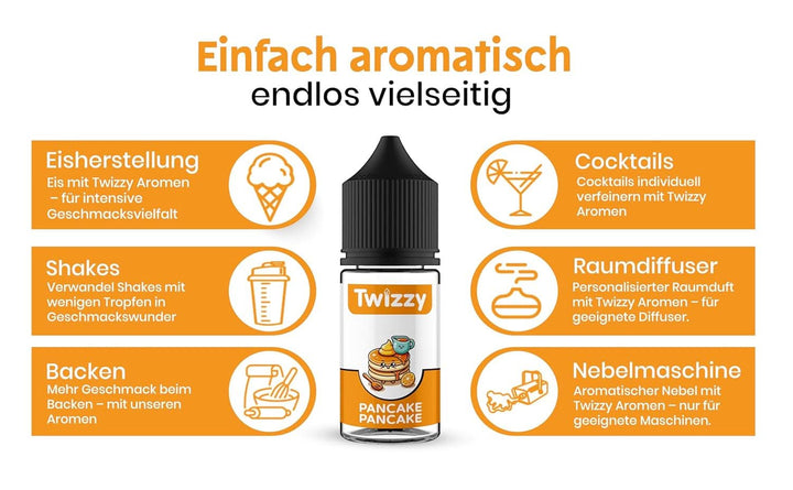 Twizzy Pancake Food Flavouring - 30 ml - Aromă intensă - Ideală pentru coacere Arome Naty Shop