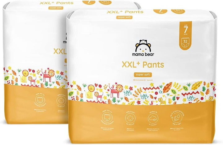 Mama Bear Panty scutece XXL mărimea 6 (18-30 kg), 72 de bucăți (2 pachete de 36) Mama si Copilul Naty Shop 7 (64 buc)