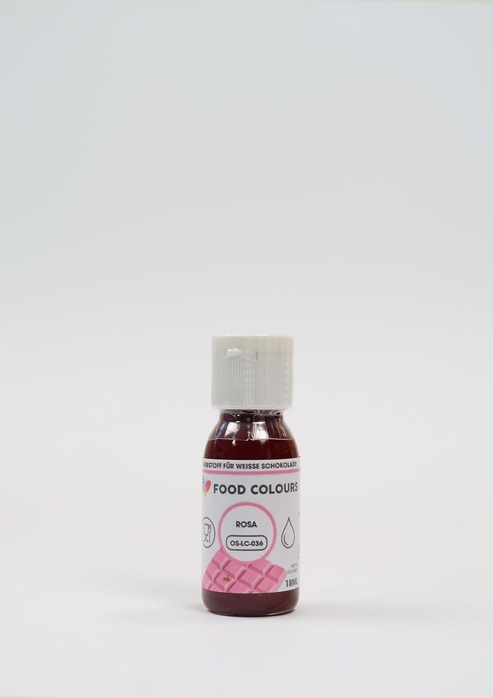 OS-LC PINK 18 Ml Lebensmittelfarbe Für Weiße Schokolade, Pralinen, Cremes, Fettmassen, Gebäck, Kuchen- Und Tortenverzierungen Coloranti Alimentari Naty Shop