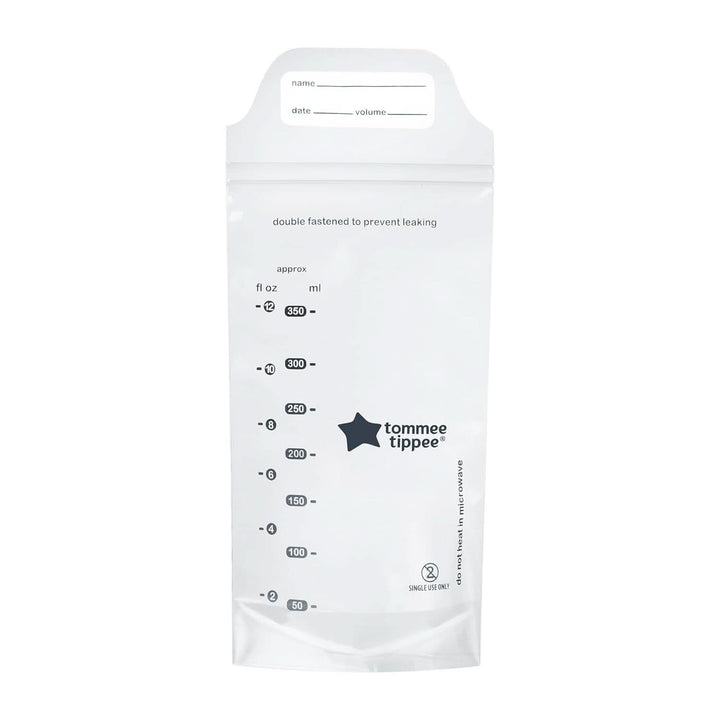 Tommee Tippee Closer to Nature Pungi pentru depozitarea laptelui matern, pre-sterilizate, 350 ml Accesorii Hrana si Alaptare Bebe Naty Shop