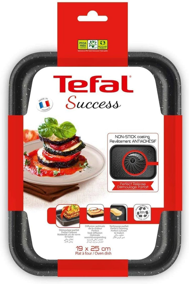 Tefal J1600502 Success Flach Mini Backofen Aluminium Schwarz 19X25 X 4,2 Cm Matrite si tavi pentru copt Naty Shop