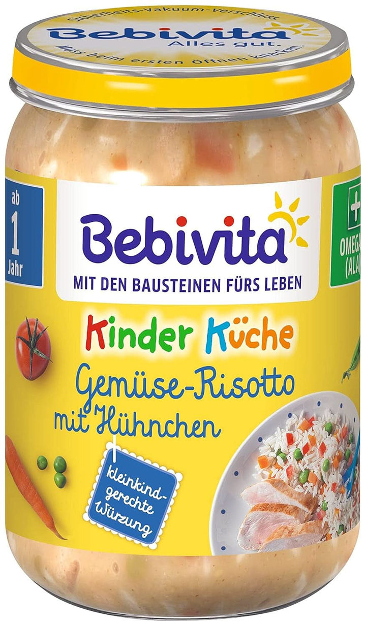BebiVita, Spaghetti Bolognese, set 6 x 250 grame Mama si Copilul Naty Shop 6 x 250 grame Risotto de legume/pui