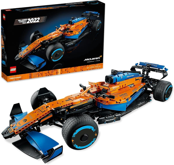 Lego Technic Mclaren Formula 1 Racing Car - Model F1 pentru adulți cu motor V6 și direcție - Cadou pentru fanii și colecționarii sporturilor cu motor - 42141 Seturi de constructie Besuche den LEGO-Store Singur