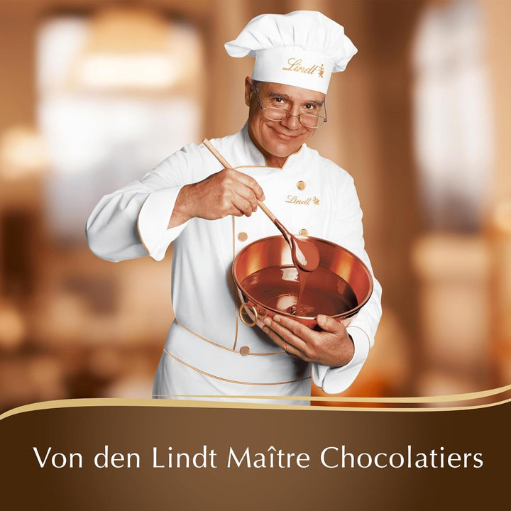 Lindt Chocolate NUT DELUXE, sfere din ciocolata cu lapte si aluni intregi, 98 grame Bomboane de Ciocolata Naty Shop