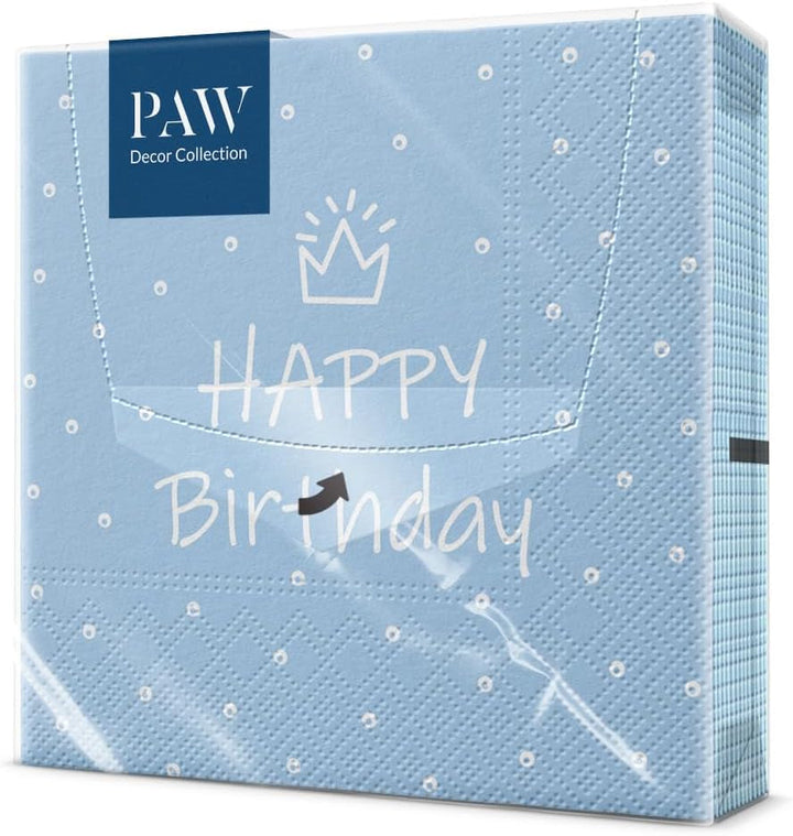 PAW - Șervețele 3 straturi (33 X 33 Cm) I 20 bucăți I Perfect pentru zilele de naștere ale copiilor, petreceri, comuniuni și sărbători I Șervețele de hârtie colorate cu motivul petrecerii I Blocuri, petreceri, jucării - Cărămizi colorate