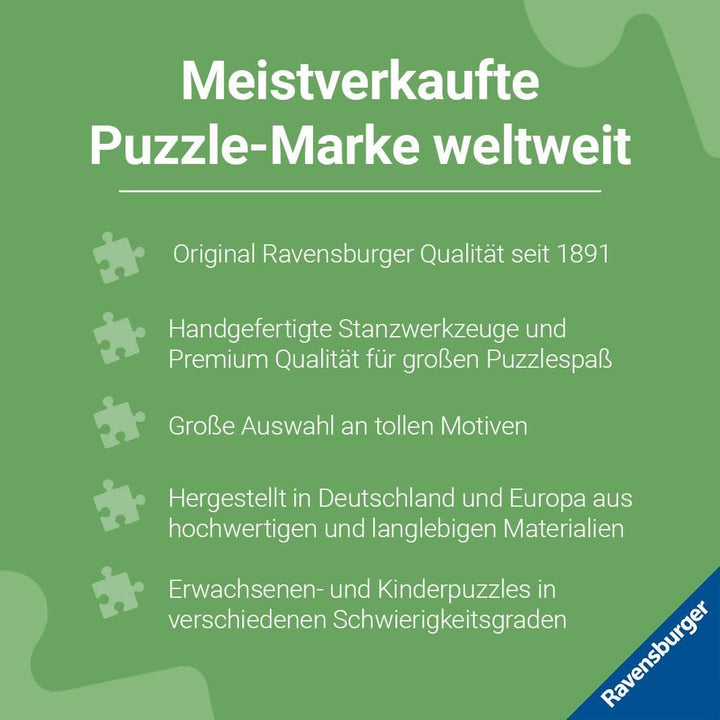 Ravensburger Puzzle pentru copii - 13257 Animale din jurul lumii - Puzzle Harta lumii pentru copii de la 9 ani, cu 300 de piese în format Xxl Puzzle Naty Shop