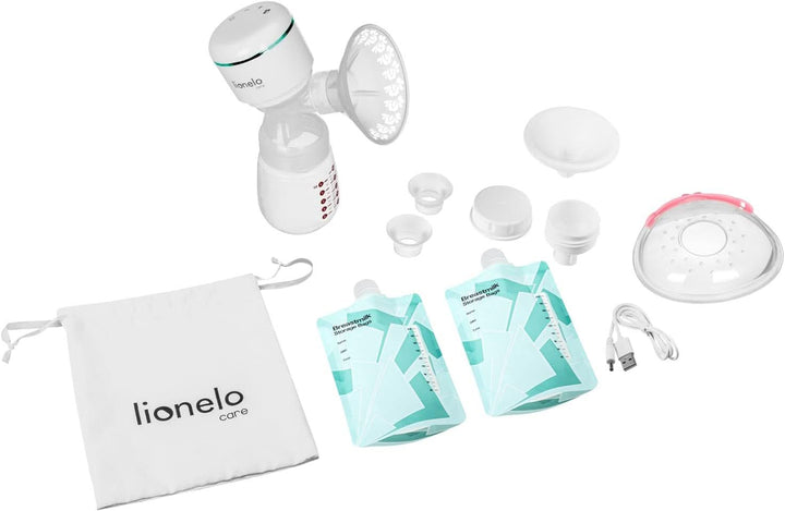LIONELO Pompă electrică pentru lapte matern LIONELO Fidi plus 180 ml, pompă portabilă cu economie de energie, 9 niveluri de masaj, timp de funcționare 150 min Accesorii Hrana si Alaptare Bebe Naty Shop