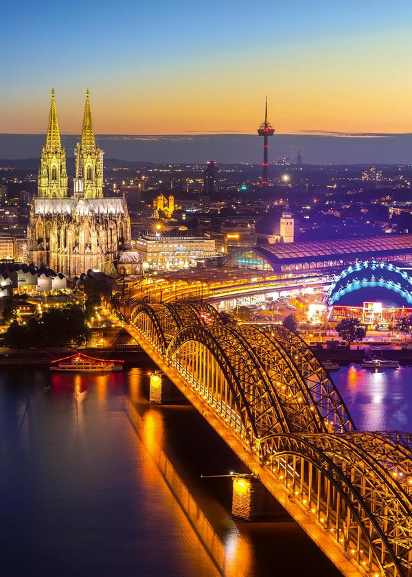 Ravensburger Puzzle 12000364 1000 piese - Leuchtendes Köln - Puzzle pentru adulți și copii de la 14 ani, Puzzle cu motivul orașului Köln, [Exclusiv la Amazon] Puzzle Naty Shop Design nou