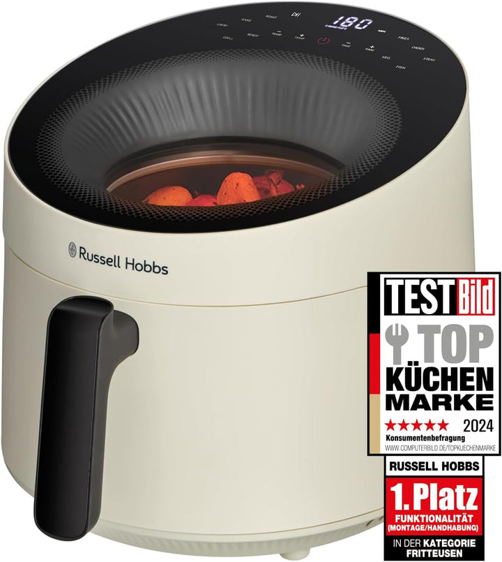 Russell Hobbs Airfryer, 5 litri, 10 programe, fereastra de vizualizare Electrocasnice Naty Shop Crem