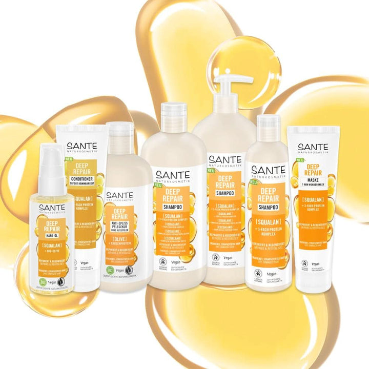 SANTE Naturkosmetik, șampon vegan de îngrijire pentru păr neted și strălucitor, 950 ml Duș și baie Naty Shop