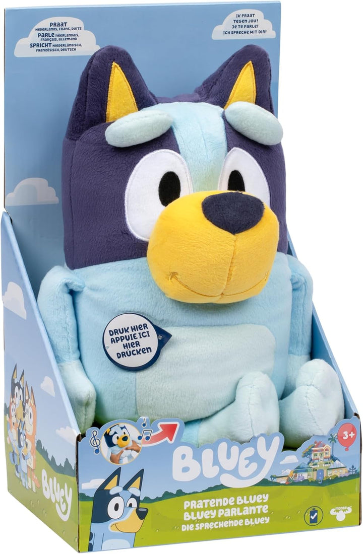 Jucărie de pluș Bluey cu efecte sonore, jucărie de pluș funcțională, jucărie de pluș interactivă, jucărie de pluș vorbitoare, jucărie de pluș (33 cm) Papusi Naty Shop