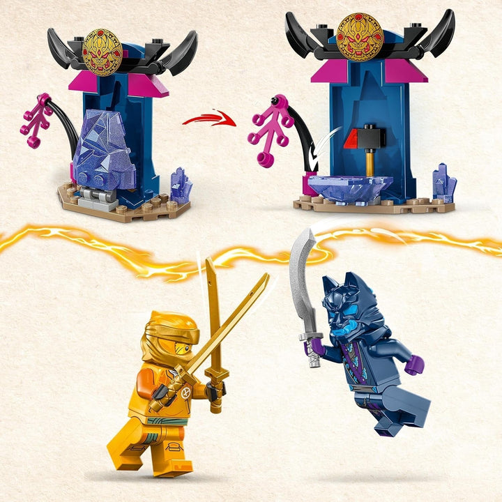 LEGO NINJAGO Arin's Battle Mech, jucărie Ninja pentru copii cu vârsta de peste 4 ani Cu figuri Incl. Arin cu mini katana, figurine de acțiune și mech-uri, cadou mic pentru băieți și fete 71804 Seturi de constructie Besuche den LEGO-Store