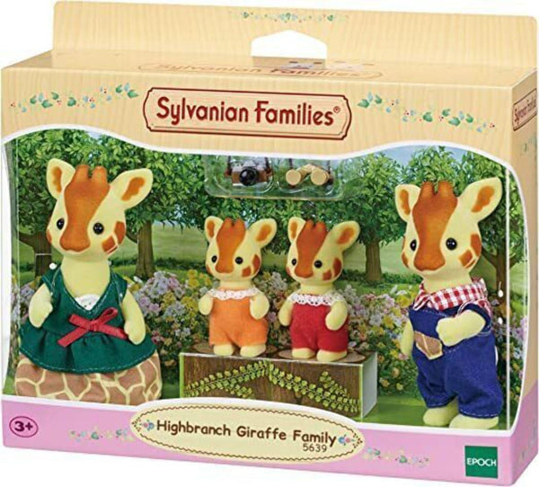Sylvanian Families 5639 Familia Giraffe - Figuri pentru casa de păpuși Papusi Naty Shop Simplu