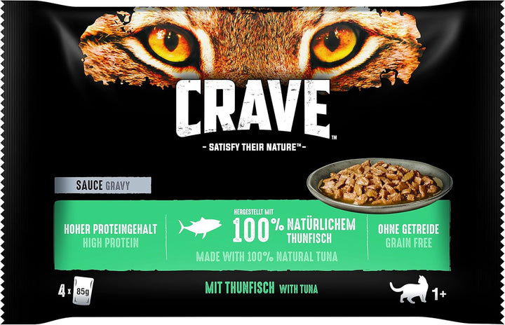 CRAVE Cat Portion Pouch Multipack Sos cu ton 13 X 4X85G