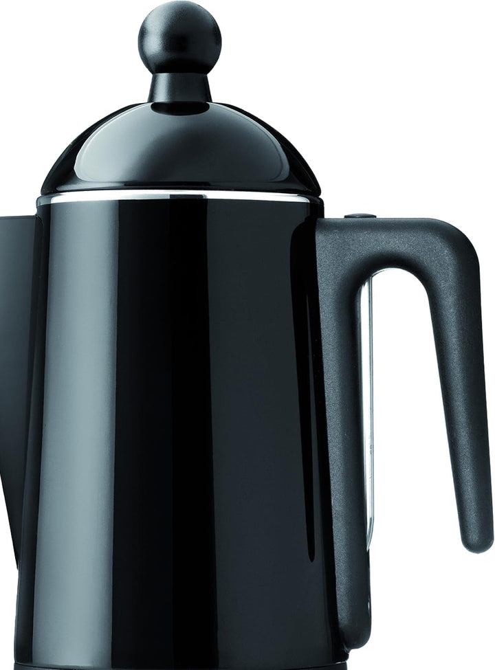 30-30204 Percolator de design Eco 4 -10 căni, oțel inoxidabil lăcuit, negru Espressoare C3