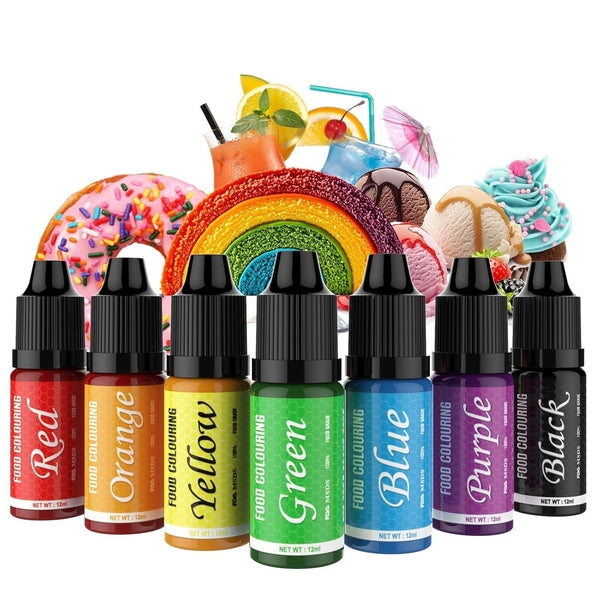 Set 7 coloranti alimentari lichizi, 7 x 12 ml Coloranti Alimentari Naty Shop Default Title