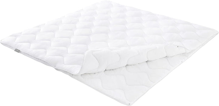 Traumnacht cuvertură de bază 4 sezoane, Pentru fiecare anotimp, Cu husă confortabilă din microfibră moale în 135 X 200 Cm, Alb, certificat Oeko Tex, Dezvoltat în Germania Plapumi si pilote Naty Shop 4 sezoane 135 X 200 Cm