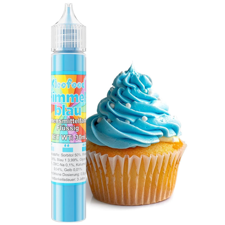 Colorant alimentar lichid, 30 ml Coloranti Alimentari Naty Shop Albastru cer