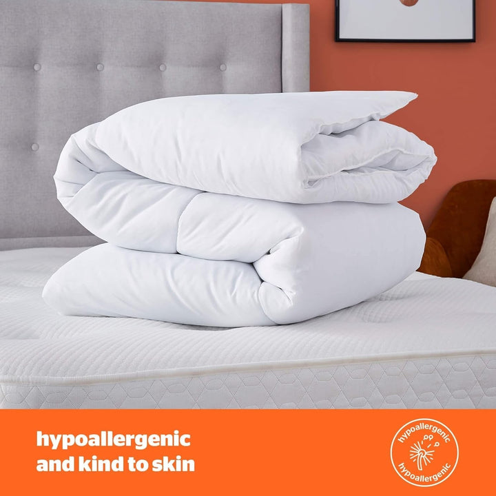 Silentnight so Snug 534222GE Plapumă pentru pat King Size, 15 Tog, caldă, confortabilă, groasă, hipoalergenică și lavabilă la mașină, albă, pat King Size Plapumi si pilote Naty Shop