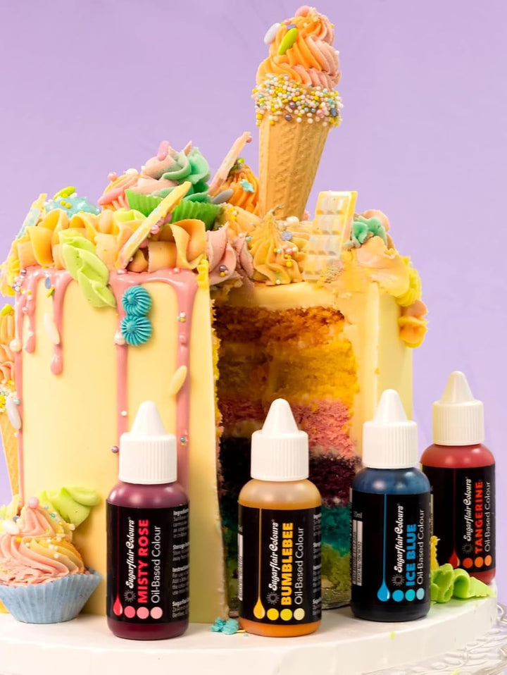 Sugarflair Pastell Mixer Lebensmittelfarbe Auf Ölbasis White - Lebensmittel Farbe Für Schokolade, Buttercreme, Zuckerpaste Und Alle Fettlöslichen Lebensmittelzutaten - 30 Ml Naty Shop