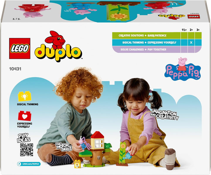 LEGO DUPLO Peppa's Garden With Tree House: Toy Tree, Set de învățare pentru preșcolari de construit și reconstruit cu 2 figuri, Idee de cadou pentru copii de la 2 ani, băieți și fete 10431 Seturi de constructie Besuche den LEGO-Store