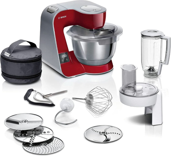 Robot de bucătărie MUM5 MUM5X720, Cântar integrat, Bol din oțel inoxidabil 3.9L, Blender 1.25L, 1000 W Mama si Copilul Naty Shop