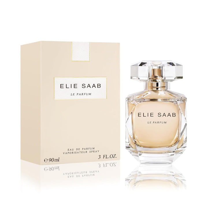 Elie Saab Le Parfum 50 ml – Apă de parfum pentru femei – Parfum floral chypre – Note radiante de floare de portocal, iasomie, miere de trandafir și paciuli – Sticlă transparentă din sticlă
