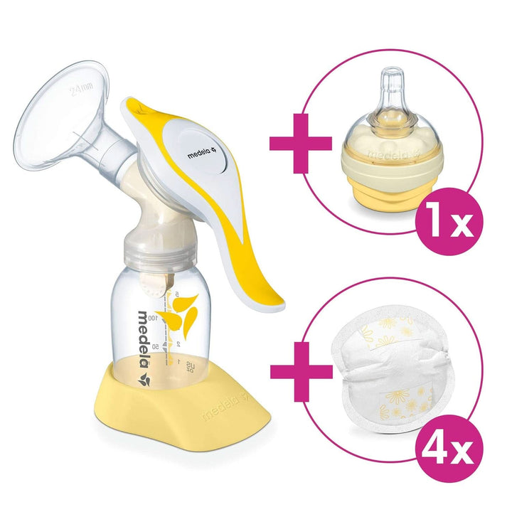 Medela Harmony Handmilchpumpe, Mit Calma-Sauger Und Stilleinlagen Accesorii Hrana si Alaptare Bebe Naty Shop
