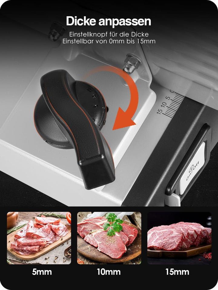YASHE SL-518, feliator pâine, 2 lame detasabile, grosime reglabila 0 - 15 mm Rasnite si Feliatoare Naty Shop