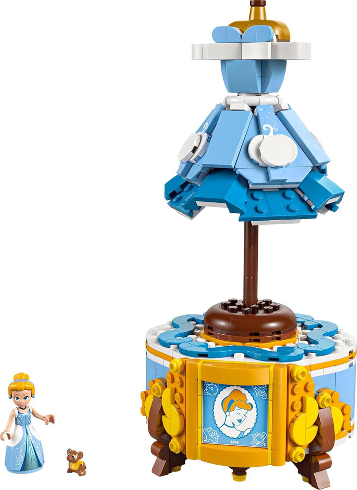 LEGO Ç€ Rochia prințesei Disney Cenușăreasa, jucărie pentru băieți și fete de la 9 ani - include un cuier pentru rochii, o mini păpușă Cenușăreasa și o figurină de șoarece - Playset creativ 43266 Seturi de constructie Besuche den LEGO-Store