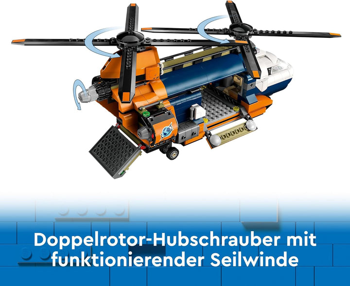 Elicopter LEGO City Jungle Explorer, set de joacă de aventură pentru copii 8+, cadou de Crăciun sau aniversare pentru copii, 5 minifigurine și 3 gorile 60437 Seturi de constructie Besuche den LEGO-Store