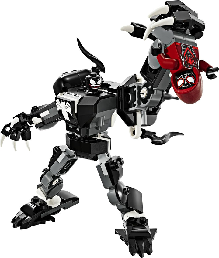 LEGO Marvel Venom Mech Vs. Miles Morales, Figuri de acțiune mobile pentru copii, Set Spider-Man cu mini-figurine pentru dueluri de supereroi, cadou de jucărie pentru băieți și fete de la 6 ani 76276 Seturi de constructie Besuche den LEGO-Store