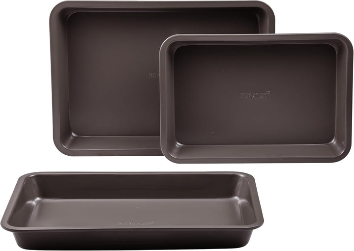 BERGNER BAKING LOVERS - Set Von 2 X 6 Cup Muffinformen - Kohlenstoffstahl Mit Ilag Essential, PFOA Frei, Leicht Zu Reinigen Matrite si tavi pentru copt Naty Shop 4,5 Cm | 25 Cm | 34,3 Cm